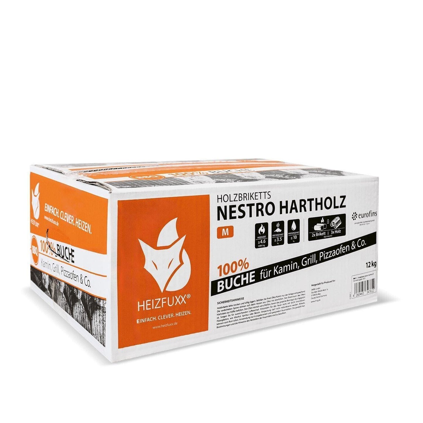 Nestro Hartholz M Karton 12kg x 81 972kg Palette - Brennholz-Scheiffele.de - Ihre Anlaufstelle für hochwertiges Brennholz!