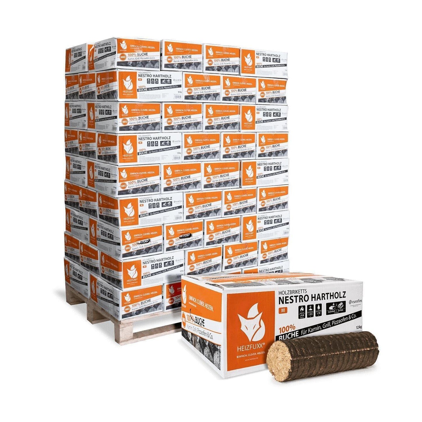 Nestro Hartholz M Karton 12kg x 81 972kg Palette - Brennholz-Scheiffele.de - Ihre Anlaufstelle für hochwertiges Brennholz!