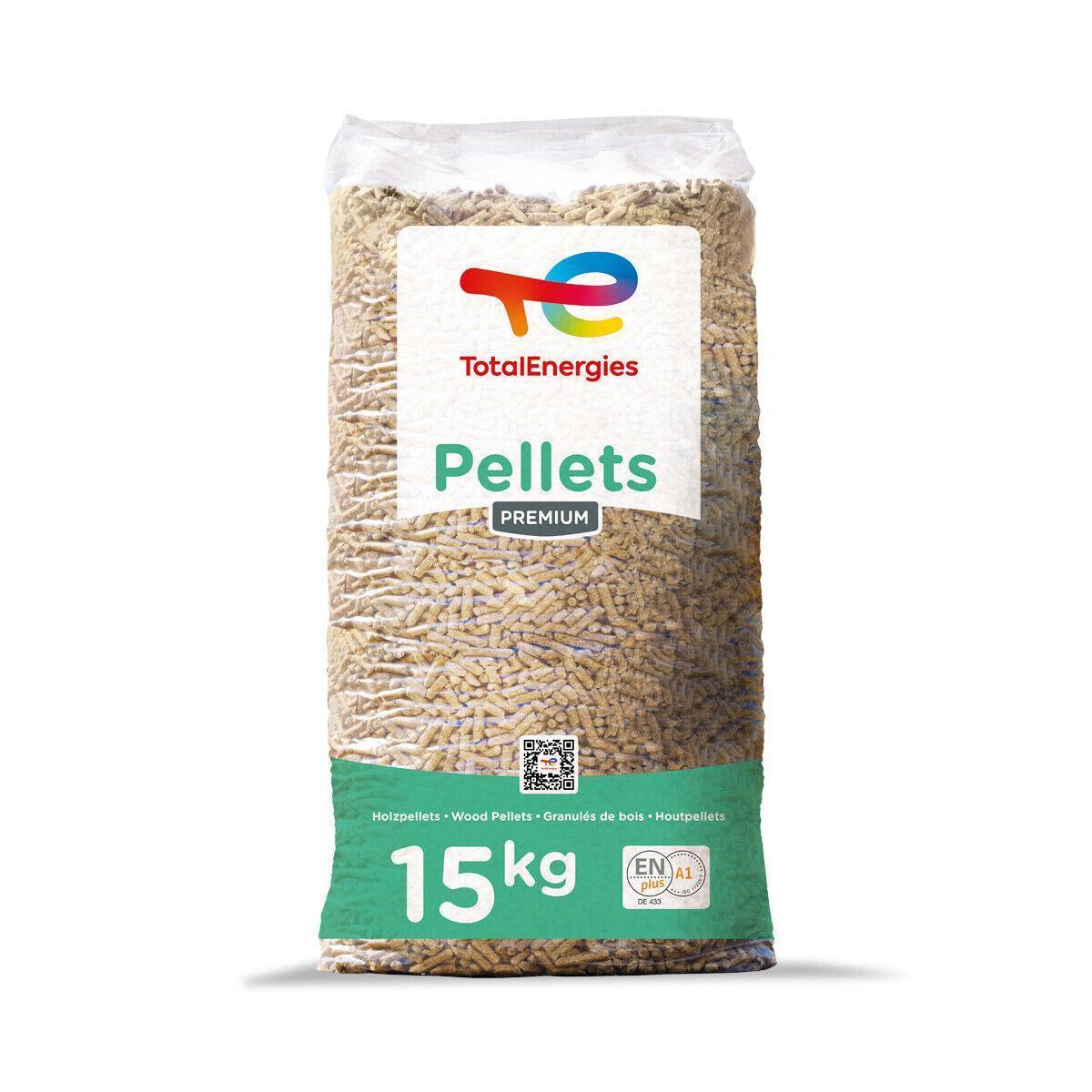 Paligo TotalEnergies Premium Holzpellets 6mm 15kg x 65 Sack 975kg Palette - Brennstoffe-Neuber.shop