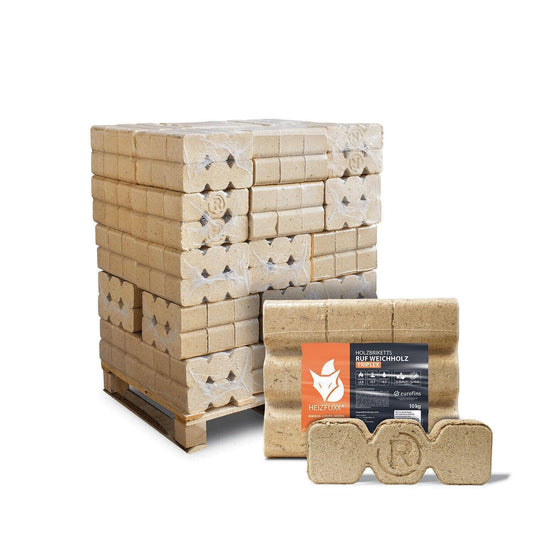 Heizfuxx Holzbriketts Weichholz Ruf Triplex 10kg x 30 300kg Palette - Brennholz-Scheiffele.de - Ihre Anlaufstelle für hochwertiges Brennholz!