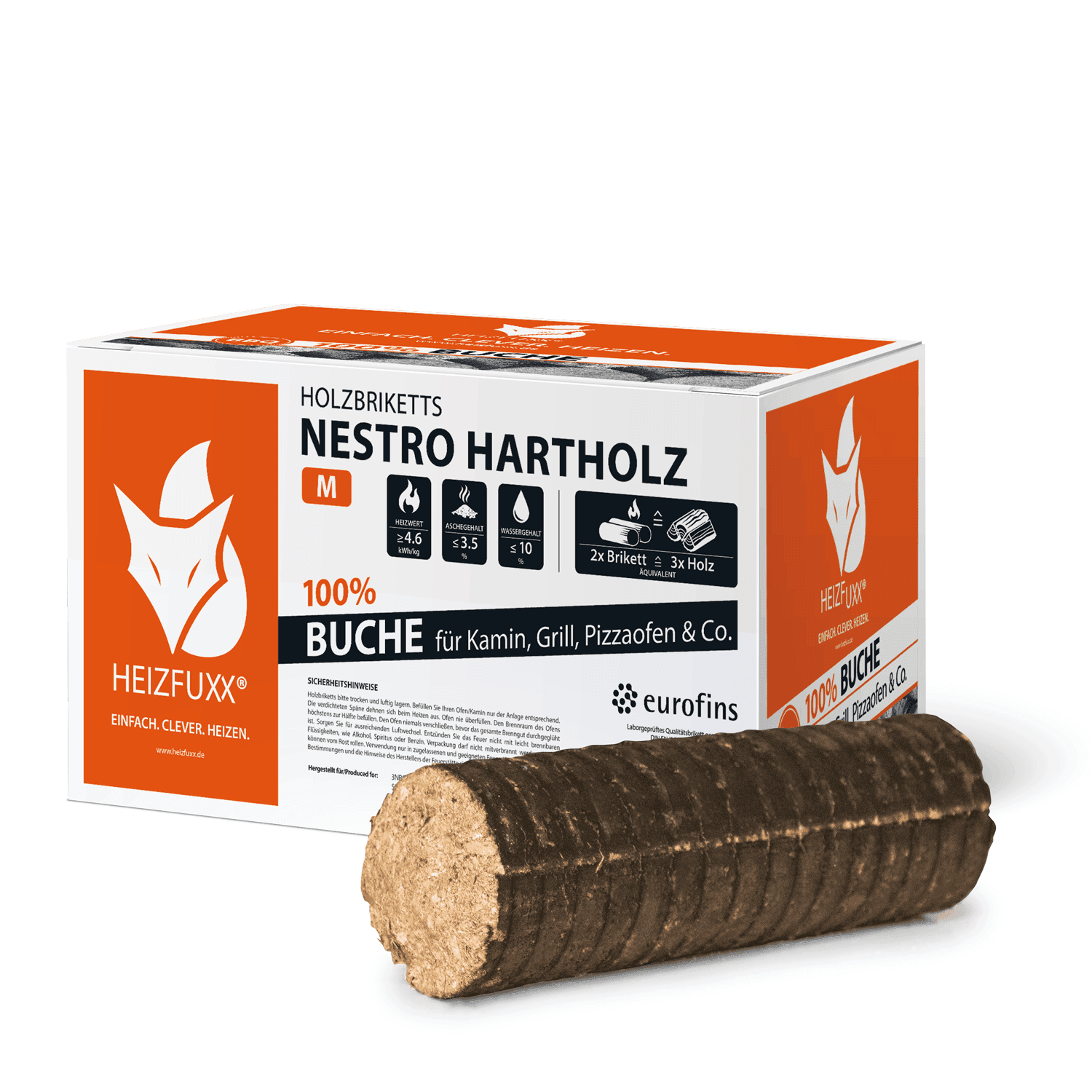 Nestro Hartholz M Karton 10kg x 30 300kg Palette - Brennholz-Scheiffele.de - Ihre Anlaufstelle für hochwertiges Brennholz!