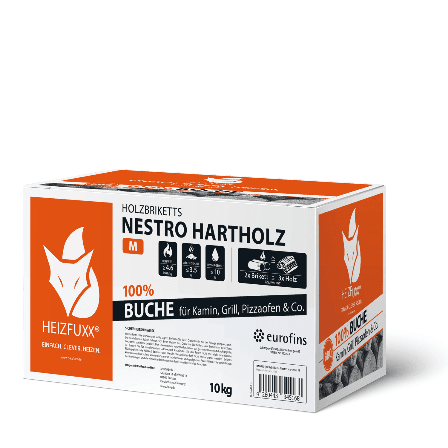 Nestro Hartholz M Karton 10kg x 30 300kg Palette - Brennholz-Scheiffele.de - Ihre Anlaufstelle für hochwertiges Brennholz!