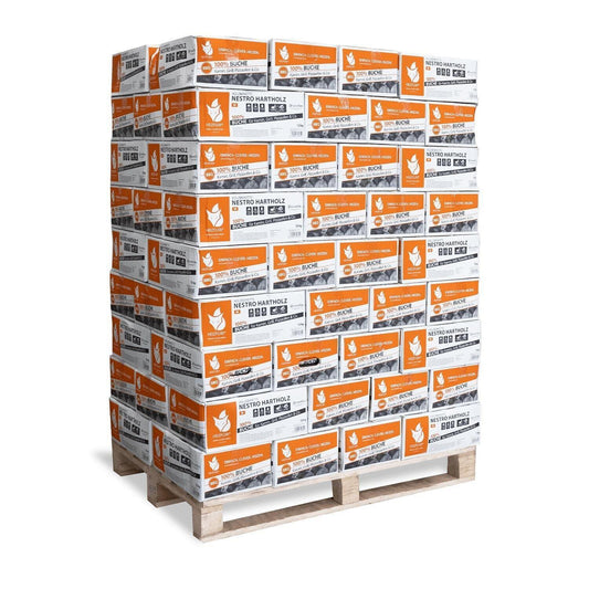 Nestro Hartholz M Karton 12kg x 81 972kg Palette - Brennholz-Scheiffele.de - Ihre Anlaufstelle für hochwertiges Brennholz!