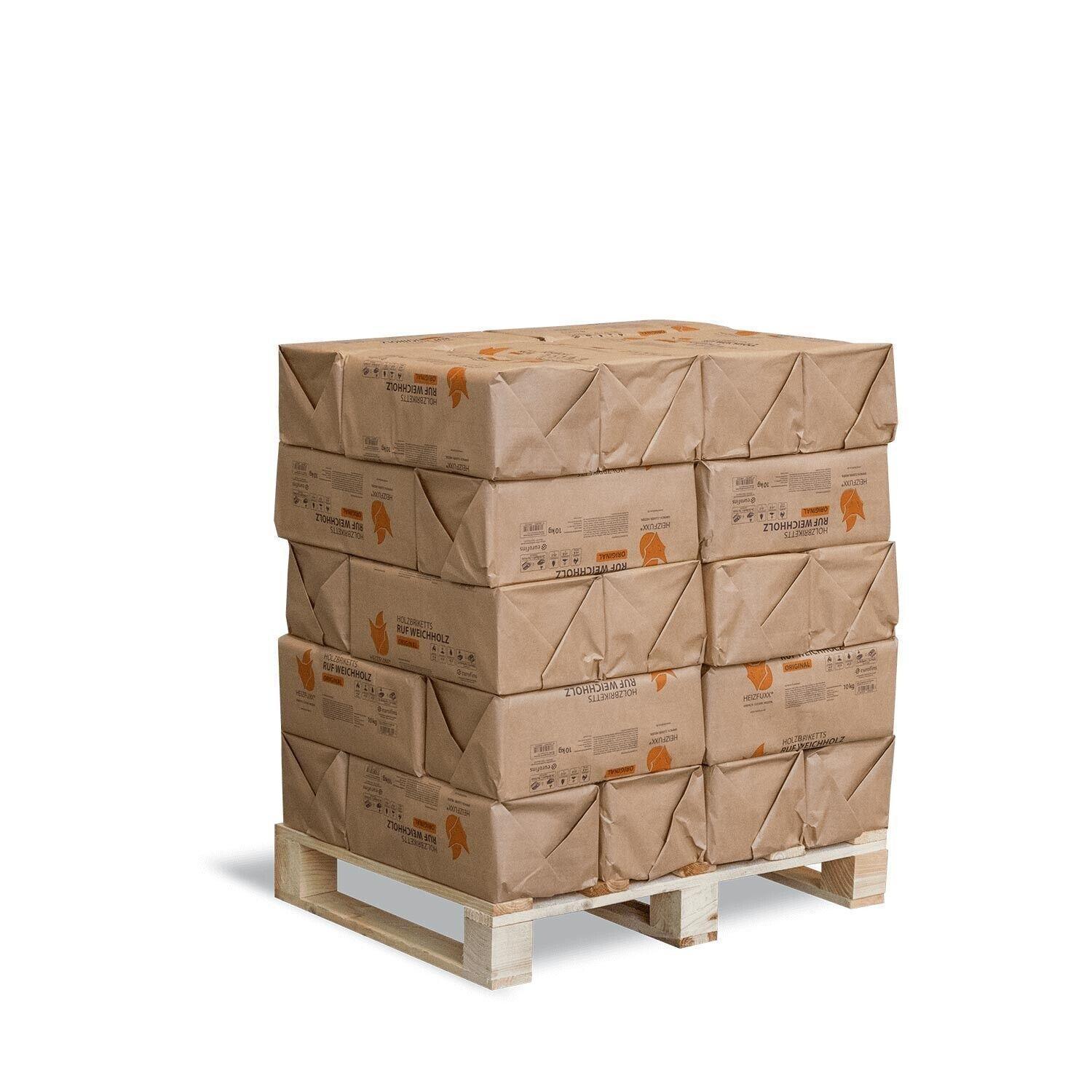 Ruf Weichholz Original Papiertüte 10kg x 30 300kg Palette - Brennholz-Scheiffele.de - Ihre Anlaufstelle für hochwertiges Brennholz!